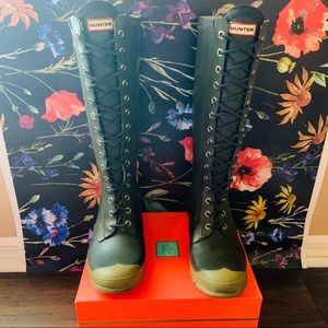 Used Hunter Boots - Lace Up